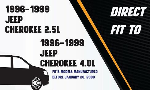العادم الشمالي الشرقي | طقم العادم الكامل المصاحب لـ EPA معتمد من الصلب متوافق مع Jeep Cherokee 1996-1999 4.0L-يشمل المشابك والحشية in Kuwait