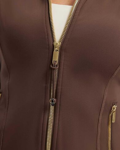 SUUKSESS Women Golden Full Zip Up Workout Cropped Jackets Lightweight Athletic Yoga Tops in Saudi Arabia