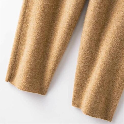 Women's High Waist Wool Pants Knit Slim 100 Percent Merino Wool Warm Comfortable Casual Fashion Trousers in Saudi Arabia