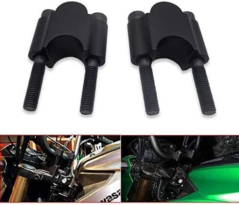 Dasen 7/8" Handlebar Riser 30mm Height Compatible with Motorcycle KLR650 ATV Dirt Bike Fit Kawasaki Fit Honda Fit Suzuki Fit Yamaha Chrome in Saudi Arabia