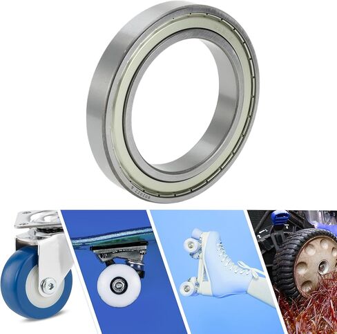ACROPIX 6819ZZ Deep Groove Ball Bearings P0 95x120x13mm Lubricated Bearings Double Metal Seal Silver Tone Scooter Skateboard Wheel in Kuwait
