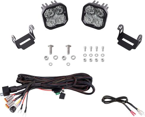 Diode Dynamics Stage Series SS3 Backlit Ditch Light Kit compatible with Ford Bronco 2021-2025, White Combo in Saudi Arabia