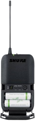 Shure BLX14R UHF Wireless System - Perfect for Guitar and Bass with 1/4 Jack - 14-Hour Battery Life, 300 ft Range | Includes 1/4" Jack Instrument Cable & Single Channel Rack Mount Receiver | H8 Band in Saudi Arabia