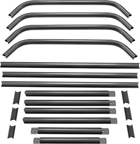 KUAFU Roll Cage Kit Universal Standard Roll Bar for Pickup Trucks Replacement for ALL22107 Steel Bare Metal Black(2 Packages Shipped) in Saudi Arabia