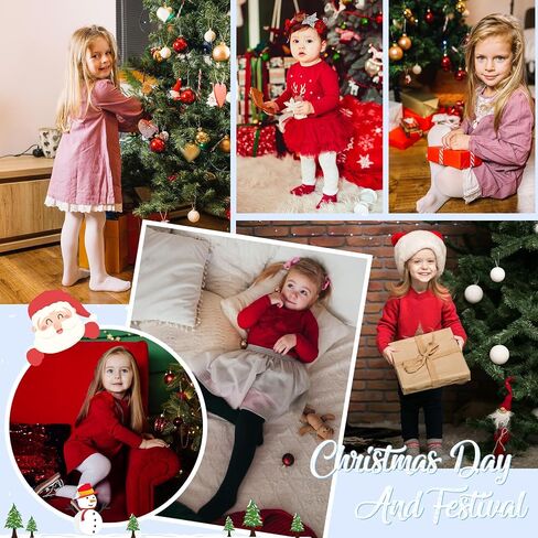 Zando Girls' High Waist Elastic Fleece Lined Thickened Tights & Stockings & Pantyhose - Ultra-Stretch for 3T-12 Years in Saudi Arabia