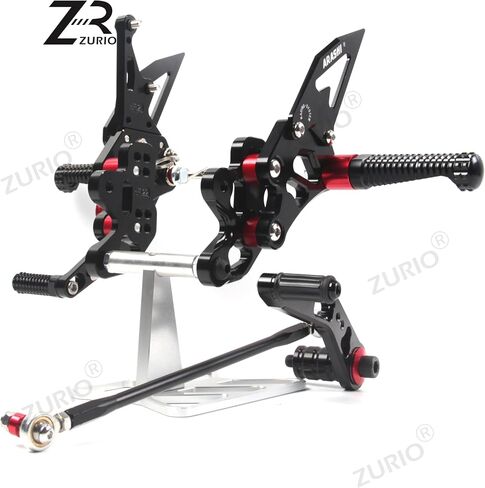 V2.0 Adjustable Rearsets Compatible with Suzuki GSXR 600 750 2011-2017, Black in Saudi Arabia
