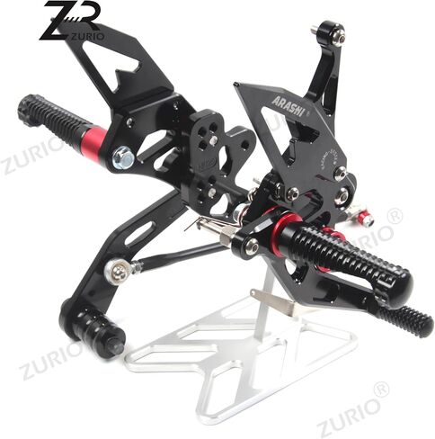 V2.0 Adjustable Rearsets Compatible with Suzuki GSXR 600 750 2011-2017, Black in Saudi Arabia
