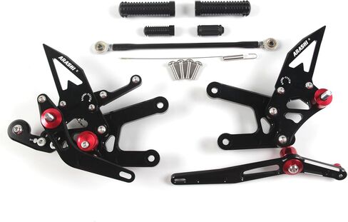V2.0 Adjustable Rearsets Compatible with Yamaha YZF R6 2006-2016, Black in Saudi Arabia