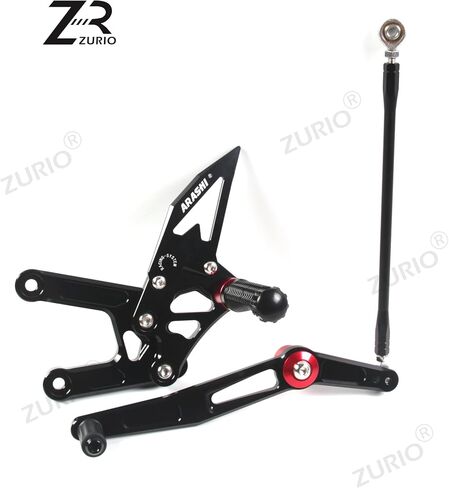 V2.0 Adjustable Rearsets Compatible with Yamaha YZF R6 2006-2016, Black in Saudi Arabia