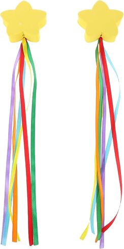 LUOZZY 2 Pcs Yellow Star Car Antenna Toppers with Ribbon for Vehicle Roof Decorations 8CM in Saudi Arabia