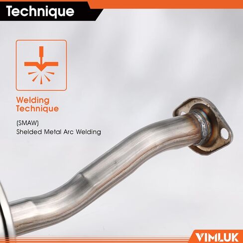 409 Stainless Steel Rear Exhaust Muffler Compatible for 2006-2011 Honda Civic 1.8L and 2006-2011 Honda Civic Hybrid Sedan 1.3L-Including Gasket and Bolt kit Part Number:18307-SNA-A01(VK-HC01) in Kuwait