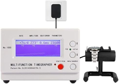 Mechanical Watch Timing Tester with LCD Screen - Adjustable, Wear-Resistant Tool for Repair & Maintenance - Multifunctional Instrument No.1000 for Watchmakers & Hobbyists in Saudi Arabia