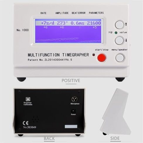 Mechanical Watch Timing Tester with LCD Screen - Adjustable, Wear-Resistant Tool for Repair & Maintenance - Multifunctional Instrument No.1000 for Watchmakers & Hobbyists in Saudi Arabia