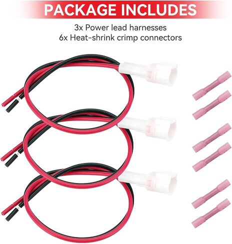JERBOR B4J-H25B0-V0-00 Accessory Power Lead Kit Fit for Yamaha Wolverine RMAX and 850 X2 X4 RMAX2 RMAX4, Pack of 5 in Kuwait