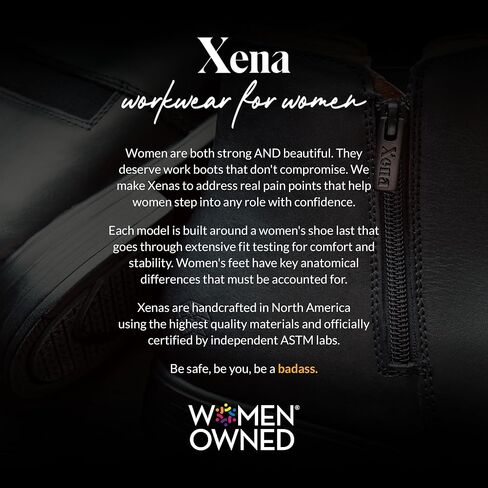 Xena Workwear ، Calvence SD Steel Toe Women's Work Boots ، Chelsea ، Slip Resistant ، ASTM F2413 Certified ، OSHA متوافقة in Saudi Arabia