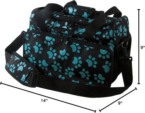 WAHL Professional Animal Travel Tote Bag with Zipper, Berry Paw Print Design (#97764-400), 9 Inches -Berry in Saudi Arabia
