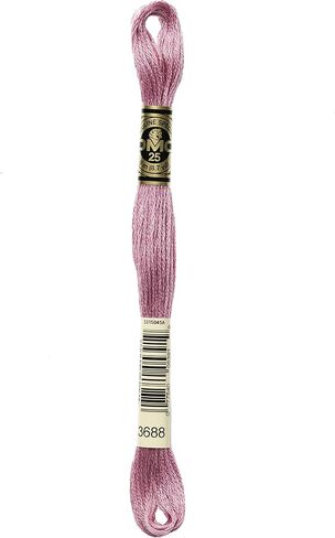 DMC 117-352 Mouline Stranded Cotton Six Strand Embroidery Floss Thread, Light Coral, 8.7-Yard in Saudi Arabia