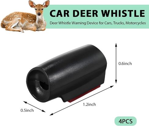 4 PCS Deer Prickles for Car ، Save Deer Christle مع شريط لاصق مقاوم للماء ، قرن تنبيه الحيوانات بالموجات فوق الصوتية مناسبة لشاحنات سيارات السيدان الدراجات النارية ، إكسسوارات السيارات in Kuwait