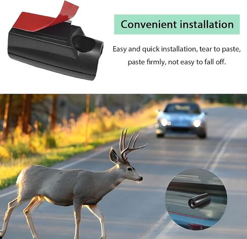 4 PCS Deer Prickles for Car ، Save Deer Christle مع شريط لاصق مقاوم للماء ، قرن تنبيه الحيوانات بالموجات فوق الصوتية مناسبة لشاحنات سيارات السيدان الدراجات النارية ، إكسسوارات السيارات in Kuwait