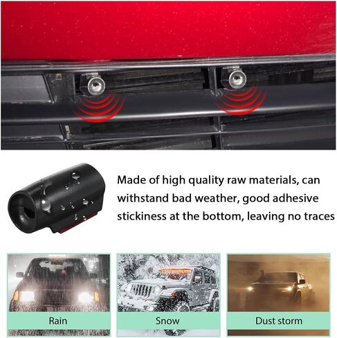 4 PCS Deer Prickles for Car ، Save Deer Christle مع شريط لاصق مقاوم للماء ، قرن تنبيه الحيوانات بالموجات فوق الصوتية مناسبة لشاحنات سيارات السيدان الدراجات النارية ، إكسسوارات السيارات in Kuwait