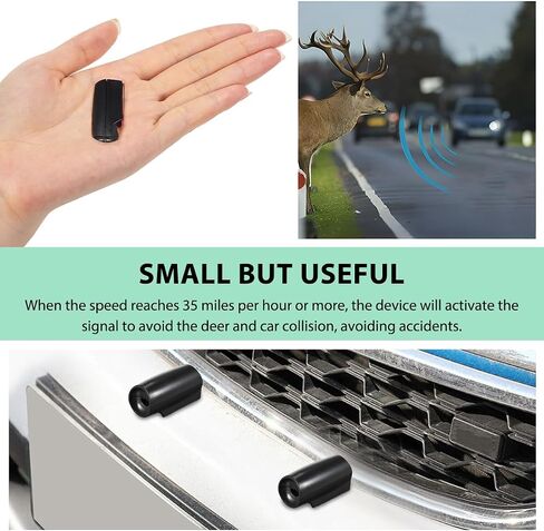 4 PCS Deer Prickles for Car ، Save Deer Christle مع شريط لاصق مقاوم للماء ، قرن تنبيه الحيوانات بالموجات فوق الصوتية مناسبة لشاحنات سيارات السيدان الدراجات النارية ، إكسسوارات السيارات in Kuwait