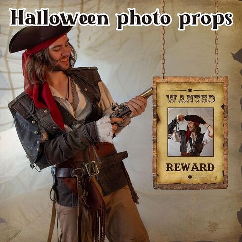 12 PCS Western Wishing Poster for Halloween Wanted Paper Poster with Glue Point MulticOlor Party Prop for Western Seried Banquet Historical Reenction (10 × 15 Int) in Saudi Arabia