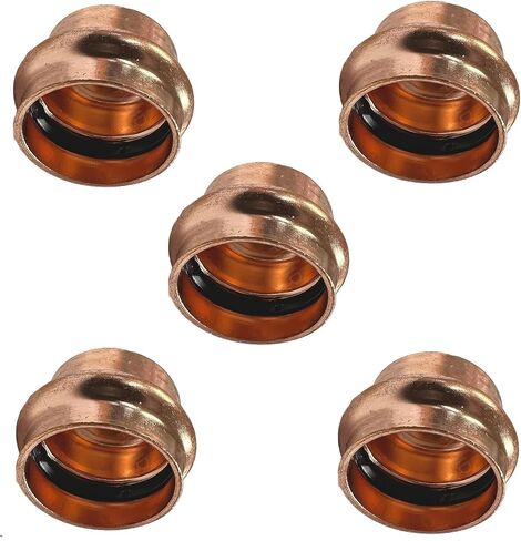 EZ-FLUID Plumbing 1/2" Press X Press LF Press Copper End Cap Pressure Copper Fittings with ProPress Press Copper Fitting Connection for Residential,Commercial.(10) in Saudi Arabia