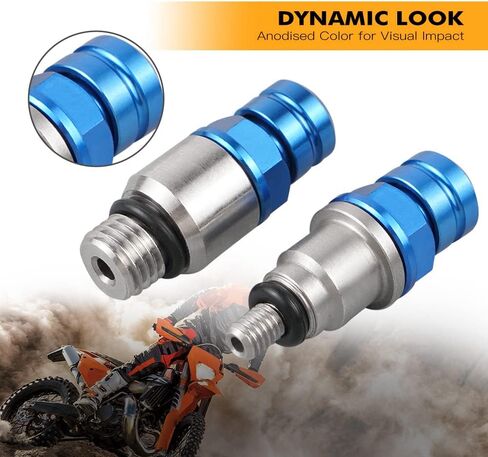 Nicecnc Orange Motor Motorcycle Fork Bleeder Válvula متوافق مع KTM 125-450SX/SXF/XC/XCF 2017-2019 85SX 2018-2019 متوافق مع 48 AER AIRE in Kuwait
