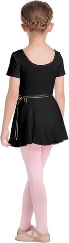 Odasdo Dance Leotard for Girls with chiffon wrap tutu skirt dance الضيقة كومبو أطفال راقصة باليرينا لباس. in Kuwait
