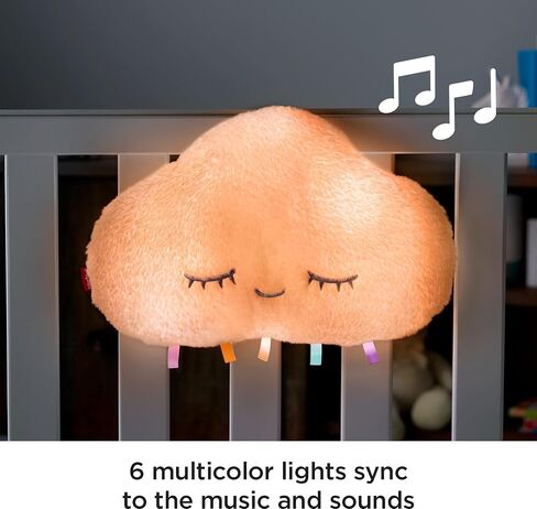 Fisher-Price Baby Sound Machine Twinkle & Cuddle Cloud Soother Crib-Attach Plush with Lights for Infant to Toddler in Saudi Arabia