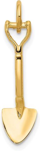 14K Yellow Gold 3D Spade Charm Shovel Garden Jewelry in Saudi Arabia