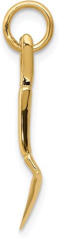 14K Yellow Gold 3D Spade Charm Shovel Garden Jewelry in Saudi Arabia