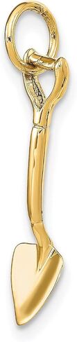 14K Yellow Gold 3D Spade Charm Shovel Garden Jewelry in Saudi Arabia