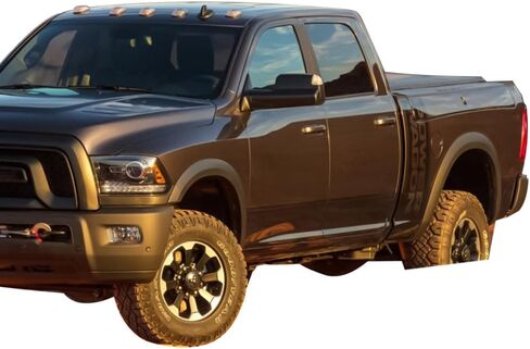 Fender Flares Compatible With 2010-2018 Dodge Ram 2500 3500, Factory Style Matte Black Finish PP Injection Front Wheel Cover Protector Vent Trim by IKON MOTORSPORTS, 2011 2012 2013 2014 2015 2016 in Saudi Arabia