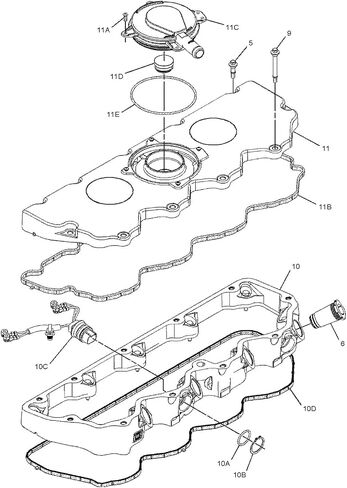 298-4551 2984551 CA2984551 Housing Assy Fits for Caterpillar CAT C4.4 Engine M313D M315D M315D2 M317D2 Excavator 420E 430E 450E Loader in Saudi Arabia