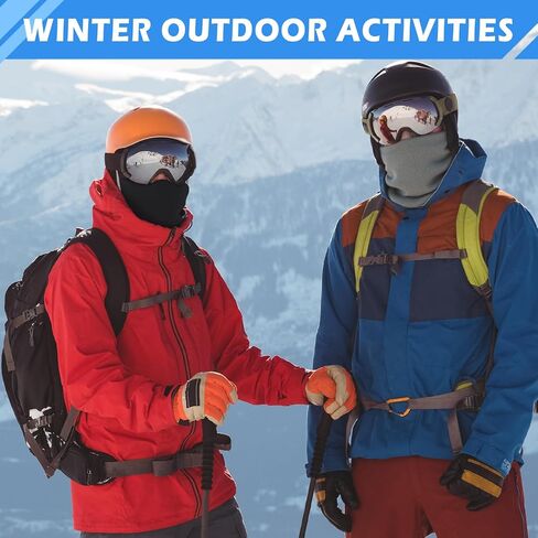 هونغتيا عنق العنق للرجال ، وجه دافئ للرقبة الشتوية للرجال والنساء ، قناع التزلج المبطن للرياح الدافئة السميكة in Kuwait