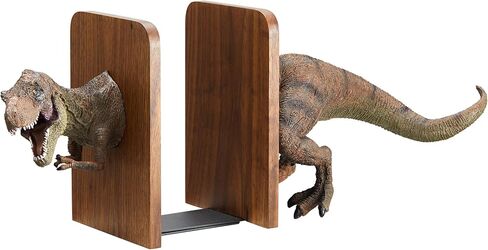 Unique Handmade Resin Dinosaur Bookends for Kids and Adults - Cute Book Holder for Home, Office, School Library - Decorative and Sturdy Book Stands - Perfect Gif (T-Rex) in Saudi Arabia