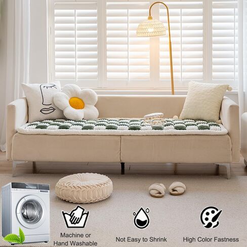 Couch Cover for Dogs Washable, Sofa Cover Protector, Couch Covers for 3 Cushion Couch Sofa Pet Friendly, Soft, Non Slip (27.6 x 70.9 Inch, Dark Brown) in Kuwait