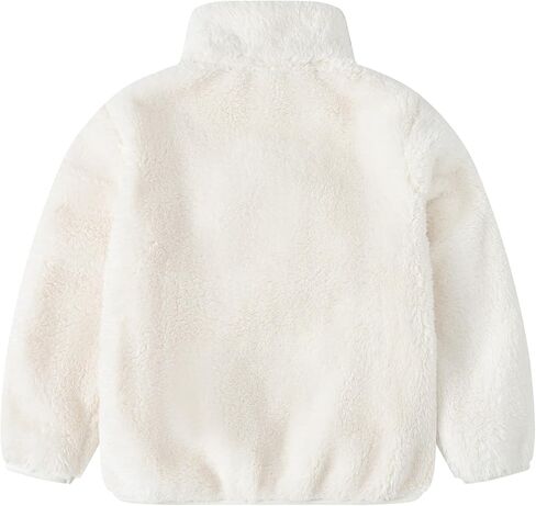 AIWUHE Toddler Girls Boys Fleece Jacket Kids Polar Fleece Zipper Jacket Soft Fall Winter Warm Outerwear With Pockets 2-8Y in Saudi Arabia