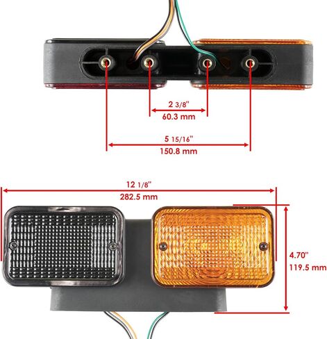 PowerSports استبدال قطع الغيار لضوء الفرشاة لجون ديري 2038R 2032R 1023E LVA18273 LVA18272 MOD-C33C-44267 in Kuwait