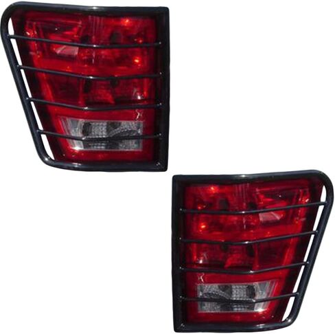 Black Horse Tail Light Guards أسود متوافق مع 07-14 Silverado 1500 (Excl.14 Chevy Silverado 1500 New Body Style) | in Kuwait