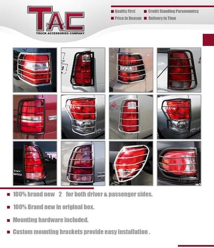 تغطية حراس الضوء الخلفي TAC تغطية واقي متوافق مع 1999-2006 Silverado/Sierra 1500 | 2001-2006 Silverado/Sierra 1500HD/2500HD/3500HD (Incl. 2007 Classic) | 1999-2004 Silverado/Sierra 2500 in Saudi Arabia