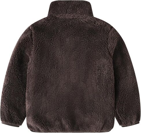 AIWUHE Toddler Girls Boys Fleece Jacket Kids Polar Fleece Zipper Jacket Soft Fall Winter Warm Outerwear With Pockets 2-8Y in Saudi Arabia