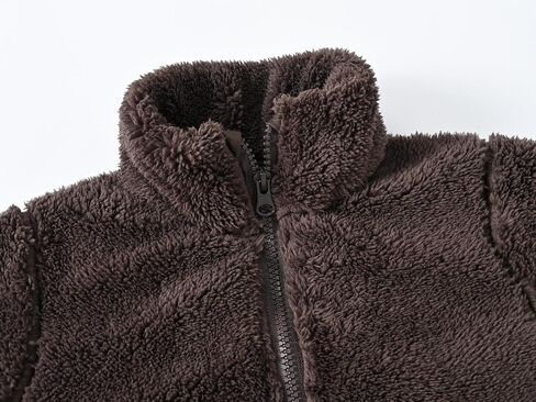 AIWUHE Toddler Girls Boys Fleece Jacket Kids Polar Fleece Zipper Jacket Soft Fall Winter Warm Outerwear With Pockets 2-8Y in Saudi Arabia