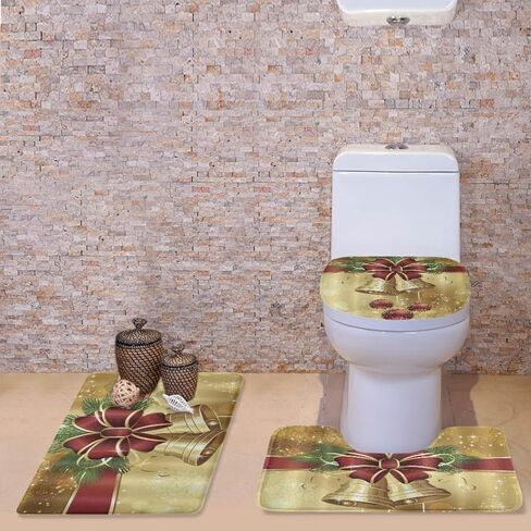 FOR U DESIGNS Trendy Bath Mat Cute Bathroom Mat Basketball U Shape Toilet Rug 3 Piece Bathroom Rug Set Non Slip Soft Absorbent Toilet Lid Cover Elongated Washable in Kuwait