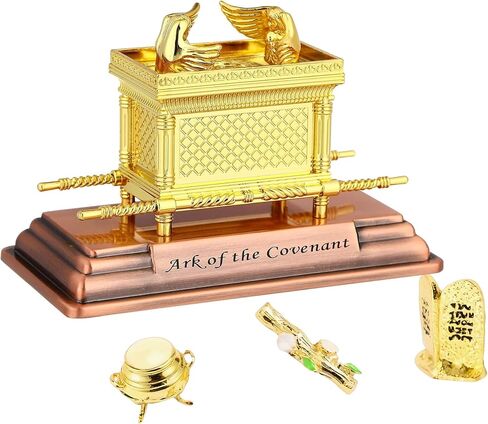 Ark of the Model Model Replica - خيمة الكتاب المقدس مع قضيب Aaron ، أقراص Manna & Stone لهواة الجمع ، الديكور الديني ، دراسة الكتاب المقدس （Small） in Saudi Arabia