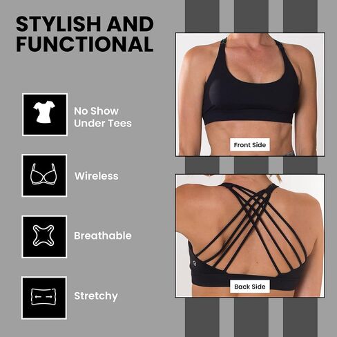 Sweat and Milk Océane 2 Medium Support Nursing & Sports Bra, Strappy Back, Breastfeeding, No Pumping, Maternity Bra in Saudi Arabia