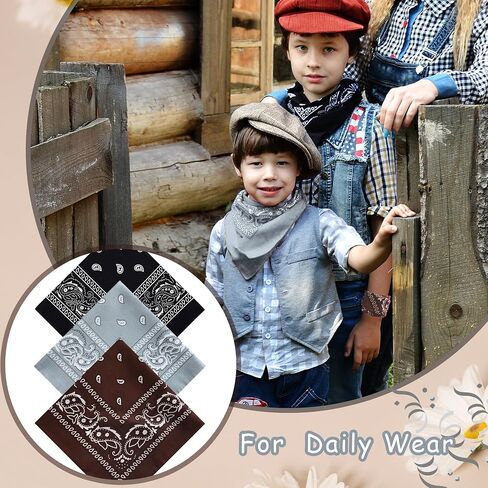 24 Pack Paisley Bandanas Bulk Usisex Cowboy Bandanas Head و Dearf Necktie Cover in Kuwait