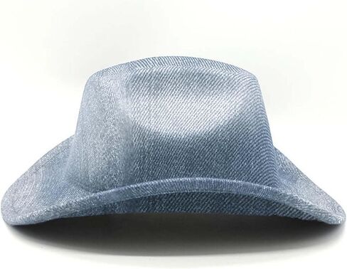 Denim Cowboy Hat Y2k Western Cowboy Hat for Women Men Washed Wide-Brimmed Cowgril Hats in Saudi Arabia