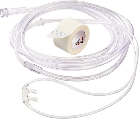 قنية الأنف الناعمة - 7 بوصات موصلات قياسية لأنابيب الأكسجين البالغة (5 أنابيب) in Kuwait